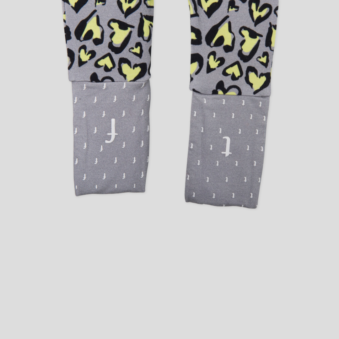 HeartThrob Roll-Up Footie Zippered Onesie - Unisex