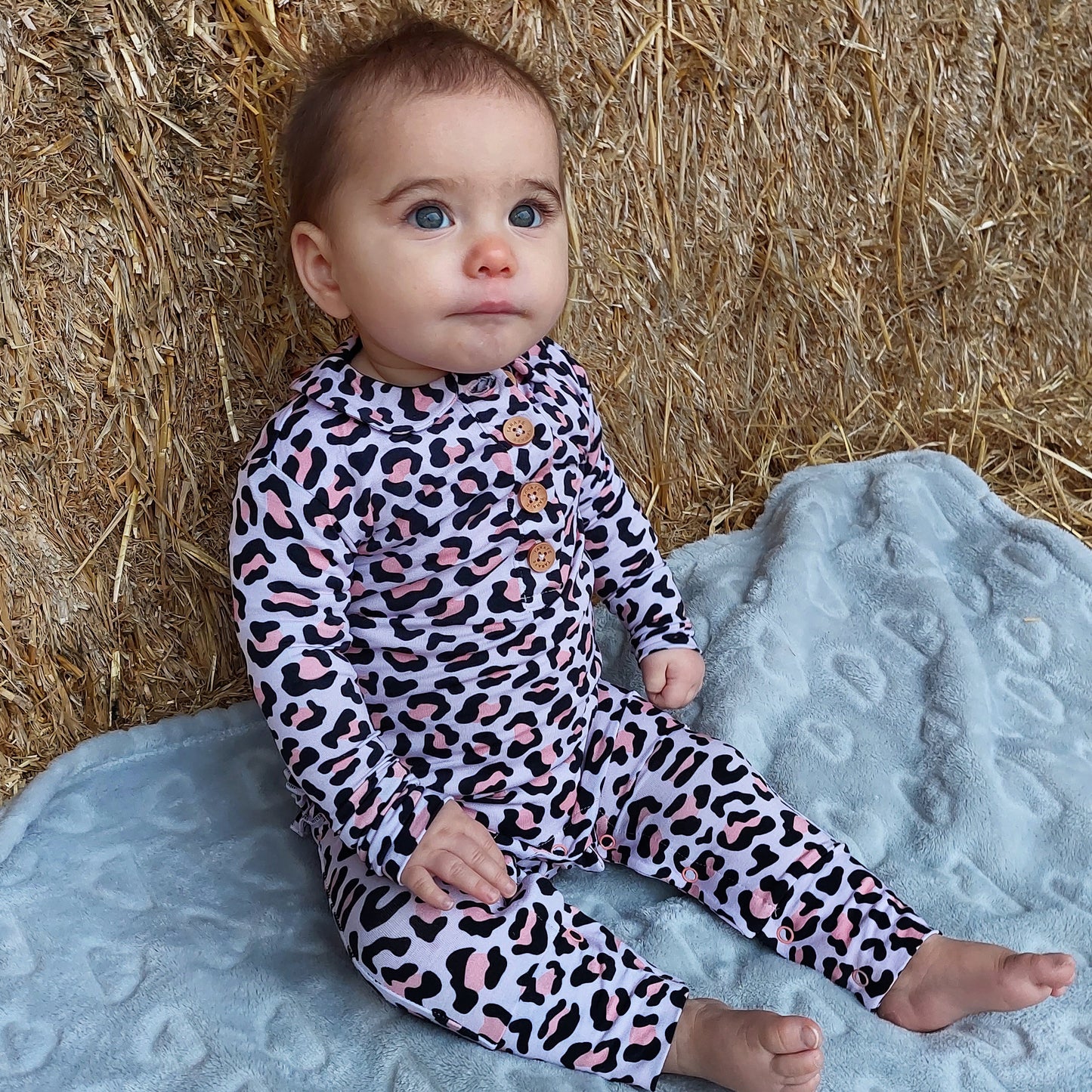 Torracat Long Sleeve Collared Romper