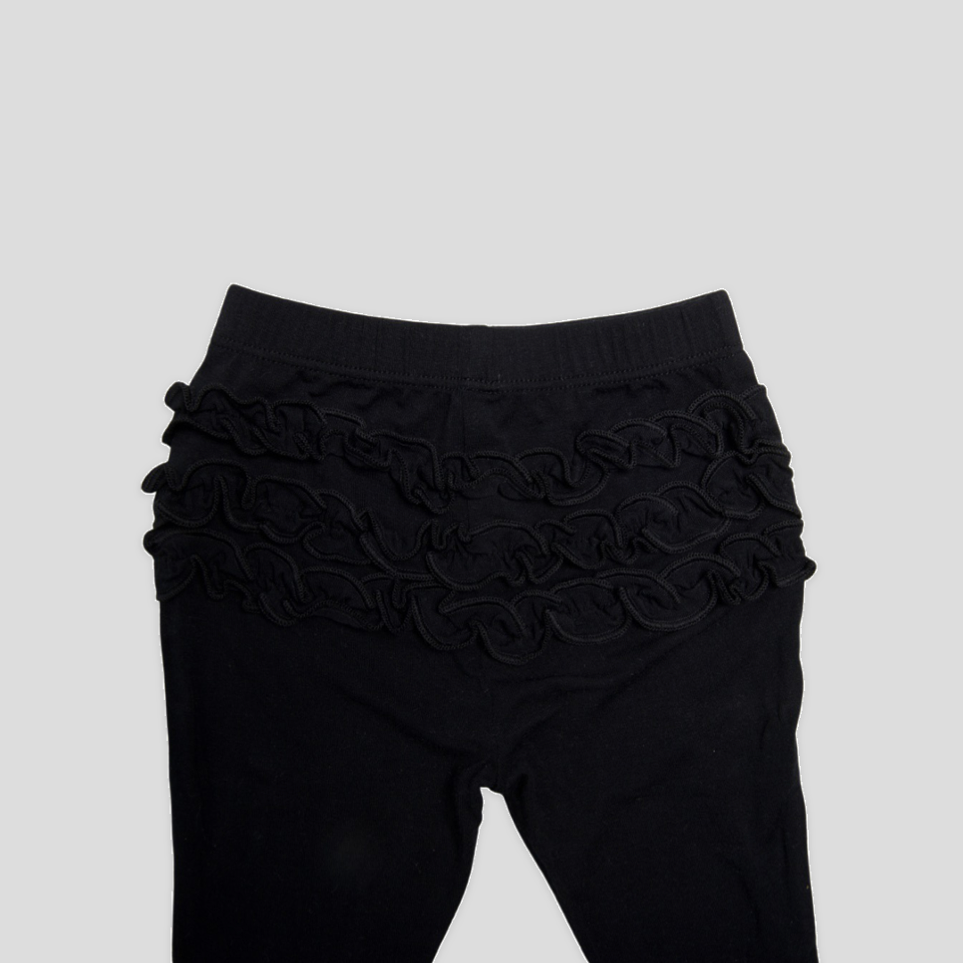 Flores Long Sleeve Peplum Ruffled Legging Set